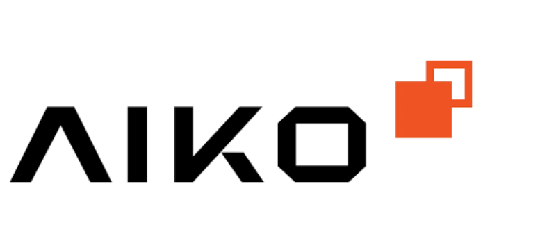 Aiko logo, trusted provider for solar panels in Sydney by Charlie Sparks.